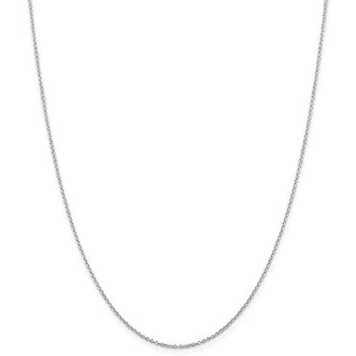 Solid 925 Sterling Silver 1.25mm Cable Chain Necklace - with Secure Lobster Lock Clasp