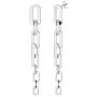 U7 Personalized Fun Chain Earrings Women Girls S925 Silver Needle Hypoallergenic Stainless Steel or 18K Gold Plated Statement Cuban Chain/Coffee Bean/3 Layered Cable Chain Dangle Drop Earring