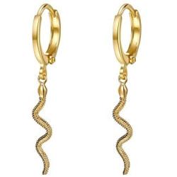 Snake Earrings for Women Gold Silver Snake Hoop Earrings Dangle Serpent Earrings Dainty Snake Jewelry