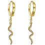 Snake Earrings for Women Gold Silver Snake Hoop Earrings Dangle Serpent Earrings Dainty Snake Jewelry