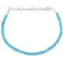 Neon Apatite Bracelet, Neon Apatite Jewelry Bracelet, Rondelle Faceted Dainty Natural Blue Apatite Beads Jewelry, Beaded Bracelet