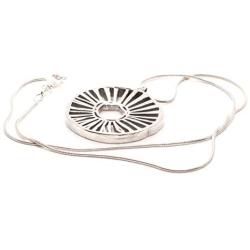 Tigerborg Womens 925 Pure Sterling Silver Handmade Energy and Light Pendant– Exclusive Scandinavian Design Jewelry – Unique gift – Comes with 1mm Sterling Silver Snake Chain Length 18” and a Gift Box