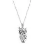 Diamond Owl Necklace for Women 925 Sterling Silver 1/10ct (I-J, I3), 18 inches, by Keepsake Diamond Owl Necklace for Women 925 Sterling Silver 1/10ct (I-J, I3), 18 inches, by Keepsake