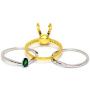 Thor Loki Gold-Plated 3 pcs/set Ring 925 sterling silver Men Women Jewelry Gifts US Size 5 6 7 8 9 10 11 12#