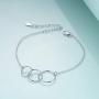 SOULMEET Sterling Silver Sister Gifts from Sister,Sister for Eternity Bracelet Gift for Best Sisters,Christmas Mothers Day Birthday Jewelry Gift for Sisters