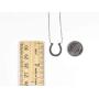 Dote Lucky Horseshoe Pendant Genuine .925 Sterling Silver Necklace 16-18 Adjustable Chain
