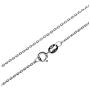Wellme Sterling Silver 1mm/1.5mm/2mm Gliding Rolo Cable Chain Necklace 16’’-40’’