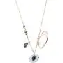 SWAROVSKI Crystal Duo Evil Eye Rose Gold-Plated Necklace SWAROVSKI Crystal Duo Evil Eye Rose Gold-Plated Necklace