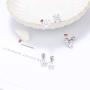 Hanpabum 12Pairs 16G Stainless Steel Cubic Zirconia Tragus Earrings for Women Girls Helix Stud Earring Body Piercing Jewelry Set