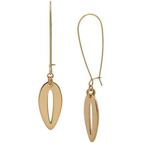 Robert Lee Morris Soho Cut Out Long Drop Earrings, gold (321743GLD714)