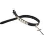 GelConnie Gothic Spike Studded Collar Necklace Punk Rock Genuine Leather Choker Collar Necklace for Women, Teens Girls, Sister