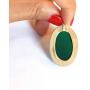 Oval Shaped Green Agate Polished Pendant with Detailed Argentium Plated Silver Framing | Jewelry from Nepal