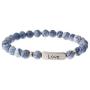 NTLX Christian Bracelets for Women – Love Bracelet – Natural Stone Stretch Prayer Bracelet – Inspirational Message Jewelry - Great Gift