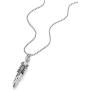 COOLSTEELANDBEYOND Mens Stainless Steel Scorpion King Bullet Pendant Necklace Pill Box Memorial Holder, 30 inches Chain
