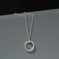 Boma Jewelry Sterling Silver Be the Change Circle Necklace, 18 Inches