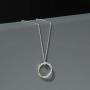 Boma Jewelry Sterling Silver Be the Change Circle Necklace, 18 Inches