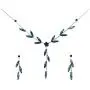 Faship Gorgeous Rhinestone Crystal Floral Necklace Earrings Set Faship Gorgeous Rhinestone Crystal Floral Necklace Earrings Set