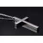Cross Necklace for Men Women Stainless Steel Silver Plain Cross Pendant Necklace Simple Jewelry Gifts, 22-24 Inches Chain Cross Necklace for Men Women Stainless Steel Silver Plain Cross Pendant Necklace Simple Jewelry Gifts, 22-24 Inches Chain