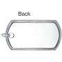 Personalized Mens Large Army Dog Tag Pendant Necklace For Men Engravable 925 Sterling Silver Bead Ball Chain 24 Inch