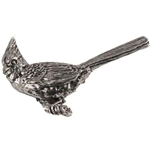 Creative Pewter Designs - Bird Lapel Pin, Brooch, Handmade in The USA - Available in Pewter, Copper, 22k Gold & Hand Painted