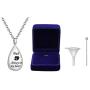 GLDZ Cremation Urn Necklace for Ashes Urn Jewelry Always in My Heart Memorial Pendant with Fill Kit