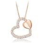 GIRLS/WOMEN/TEEN LOVE HEART NECKLACE/CHOKER/PENDANT Rose Gold Heart Choker Pendant Necklace Birthday Girlfriend ANNIVERSARY Gift for LOVE STYLE ELEGANCE Choker