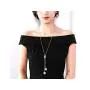 Cathercing Flower Rhinestone Pendant Long Necklace for Women Sweater Chain Statement Necklace Choker Adjustable Elegant Jewelry Accessories Dressy Collocation Winter Evening Party Wedding Cathercing Flower Rhinestone Pendant Long Necklace for Women Sweater Chain Statement Necklace Choker Adjustable Elegant Jewelry Accessories Dressy Collocation Winter Evening Party Wedding