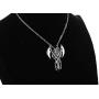 Grim Reaper Necklace for Men, Skull Necklace with19.6+1.96'' Chain, The Reapers Arms Pendant, Sickle Necklace, Stainless Steel Chain, Amulet Pendant, Punk Rock Necklace Jewelry Gift for Men Boys