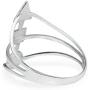 SILVERLINE JEWELRY 925 Sterling Silver Circle Square Triangle Geomteric Ring Sizes 5-10