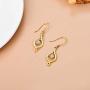 SISGEM 14K Solid Yellow Gold Infinity Love Drop Earrings Dangles for Women Moissanite Dangle Earrings Christmas Birthday Gifts for Her(Yellow, gold)