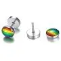 MPRAINBOW Relationship Earrings/Gay Lesibian Studs Earrings/Pride Princess Rainbow Jewelry/Stainless Steel/Love is Colorful MPRAINBOW Relationship Earrings/Gay Lesibian Studs Earrings/Pride Princess Rainbow Jewelry/Stainless Steel/Love is Colorful