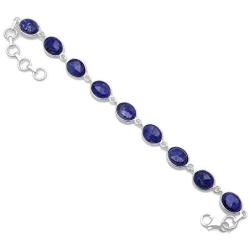 Silver Palace Sterling Silver Natural Gemstone Bracelete for Women and Girls