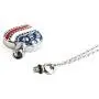Heart American Flag Cremation Jewelry for Ashes,Memorial Necklace and Keepsake Pendant for Ashes