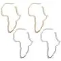 African Map Earrings Big Earrings Exaggerate Larger Statement Jewelry Outline Minimalist Silver Gold Plated Ethnic Style Dangle Drop Earrings for Women Girls African Map Earrings Big Earrings Exaggerate Larger Statement Jewelry Outline Minimalist Silver Gold Plated Ethnic Style Dangle Drop Earrings for Women Girls