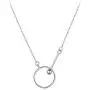 N/W Sterling Silver Coin Necklace for Women Girls Minimalist Full Karma Moon Circle Ring Bar Ball Pendant Choker Adjustable Chain Simple Personalized Promise Jewelry Birthday Valentine