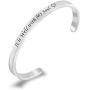 TOGON Sympathy Gift It is Well with My Soul Cuff Bracelet Inspirational Bereavement Gift Faith Jewelry Scripture Bracelet Religious Gift