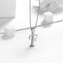 Initial Letter Necklace/Earrings 925 Sterling Silver 26 A-Z English Alphabet Fashion Name Pendant/Studs Earrings Crystal Cubic Zironia Jewelry