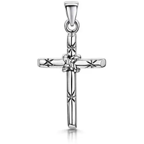 Amberta Unisex 925 Sterling Silver Cross Pendant Amberta Unisex 925 Sterling Silver Cross Pendant