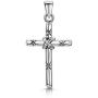 Amberta Unisex 925 Sterling Silver Cross Pendant