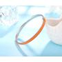 Valentines Day Gift MVCOLEDY Jewelry Bangle Bracelet Simple Style Colorful Enamel Candy Color Rainbow Friendship Bracelet Slip on Bangle Set Inspirational Bracelets for Women 8 Inches