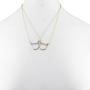 Lux Accessories Two Tone Cat Ear Kitten BFF Best Friends Charm Necklace Set of 2
