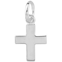 Sterling Silver Mini Cross Charm Pendant