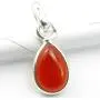 SilverStarJewel 925 Sterling Silver Real Carnelian Pendant SilverStarJewel 925 Sterling Silver Real Carnelian Pendant
