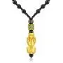 COLORFUL BLING Black Beads Obisidian Pi Xiu Pi Yao Pendant Necklace Hand Carved Mantra Attract Prosperity Wealth Amulet Necklace Protection Feng Shui Jewelry