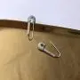 Gold Plated Stainless Steel Stylish Cartilage Earrings Punk Goth Safety Pin Earrings for Women Girl