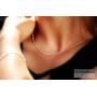 Figaro Chain Link in Gold Plated Sterling Silver, Rose Gold Plated Sterling Silver & Sterling Silver 2mm Italian 7-42 Inch Bracelets and Necklaces