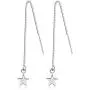 Sterling Silver Threader Tassel Earrings Star Drop Dangle Long Charm Earrings A Pair Sterling Silver Threader Tassel Earrings Star Drop Dangle Long Charm Earrings A Pair