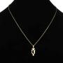 XIAOLI Gold-Tone Syringe Bible Cross Necklace Earrings Set Two Styles