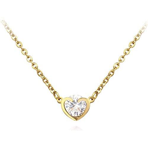 555Jewelry Womens Stainless Steel Heart CZ Engraved Round Disc Pendant Necklace