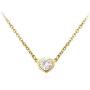 555Jewelry Womens Stainless Steel Heart CZ Engraved Round Disc Pendant Necklace